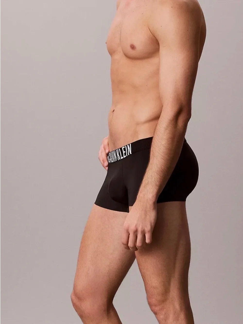 Calvin Klein intense power motion low rise Trunk - black - large logo